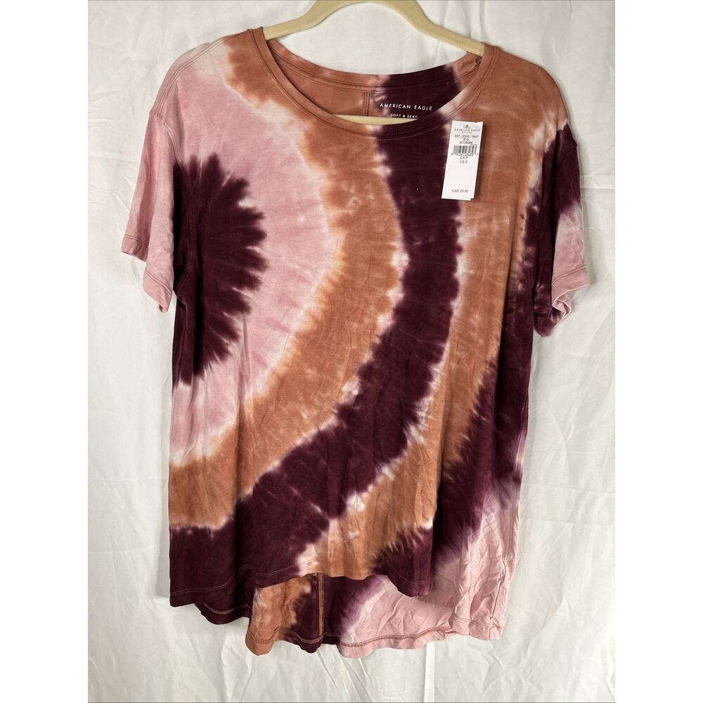 American Eagle Soft & Sexy Tie Short Sleeve Tee Size S